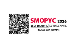 Código QR para registro gratuito como visitante en SMOPYC 2026 en Zaragoza