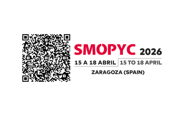 Código QR para registro gratuito como visitante en SMOPYC 2026 en Zaragoza